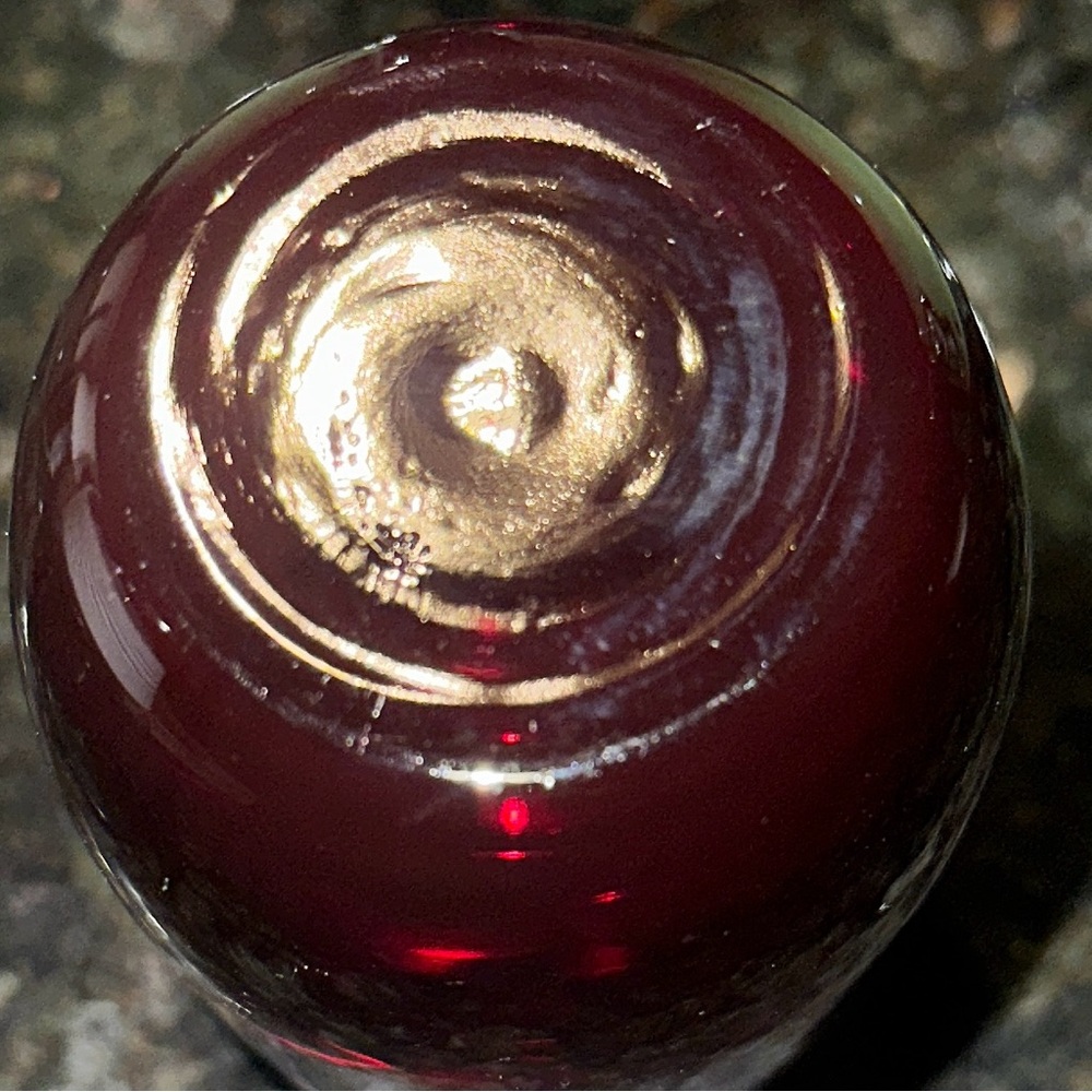 Vintage Hand Blown Tumbler Glasses Ruby Red Set of 3 Mid Century Modern MCM 70s - Picture 7 of 8